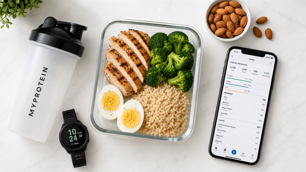 Proteinreiche Ernährung für Läufer – Meal Prep mit Hähnchen, Eiern und Gemüse für nachhaltigen Gewichtsverlust beim Laufen