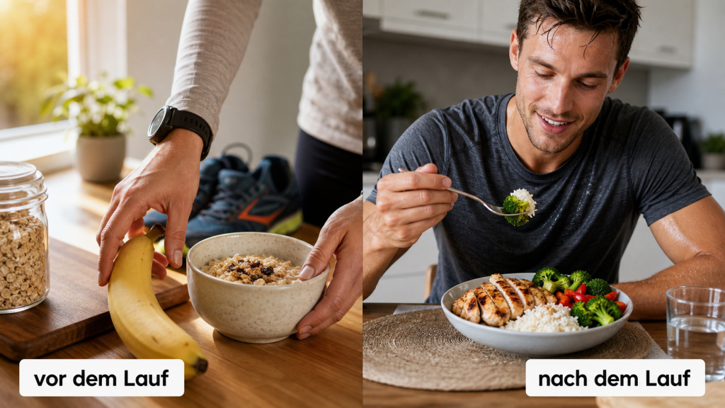 Ernährungstiming für Läufer – Kohlenhydrate vor dem Lauf und Protein nach dem Training für optimale Regeneration