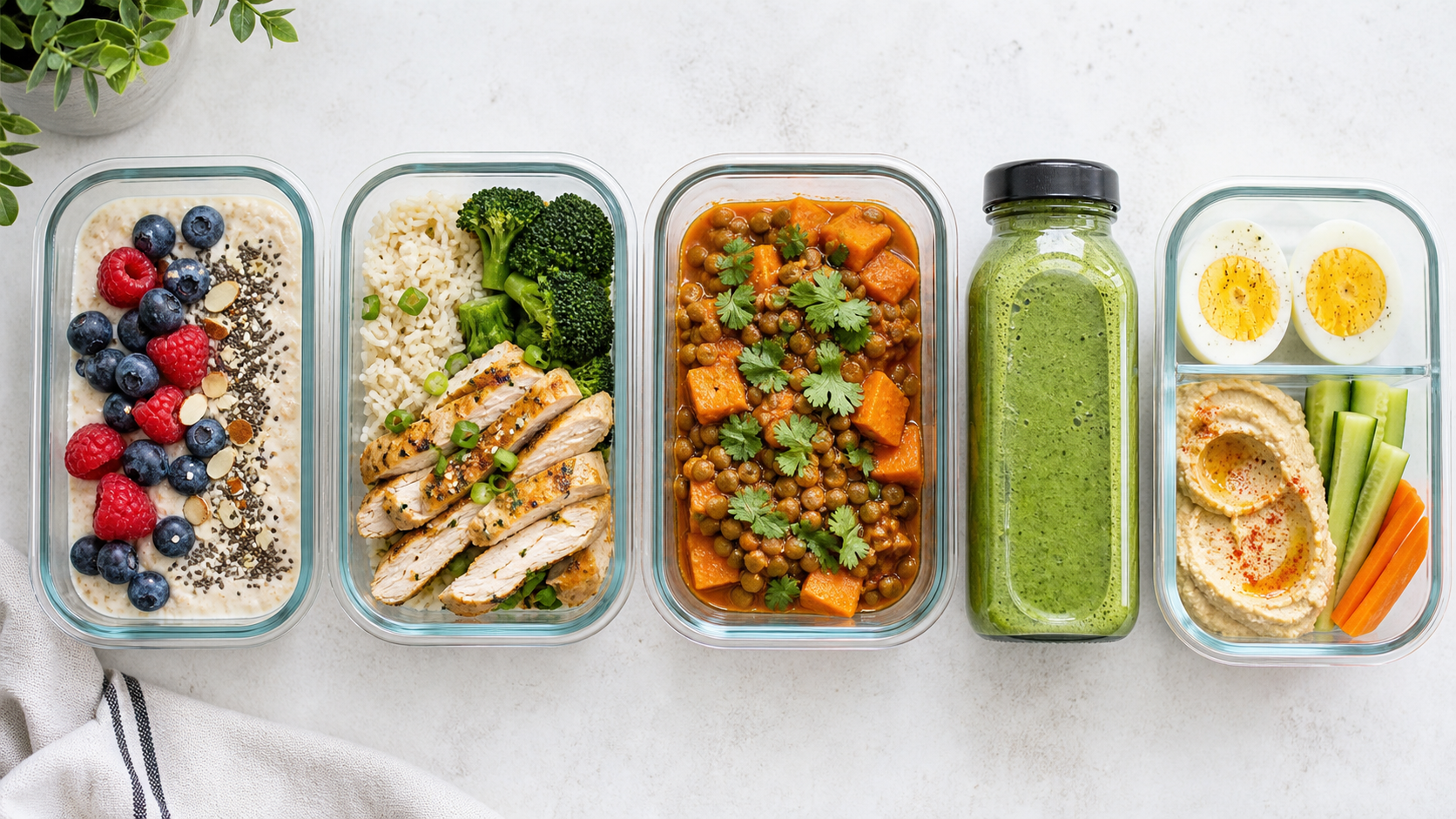 Meal Prep für Läufer – 5 vorbereitete Mahlzeiten für die Trainingswoche in Kühlschrank und Gefrierfach